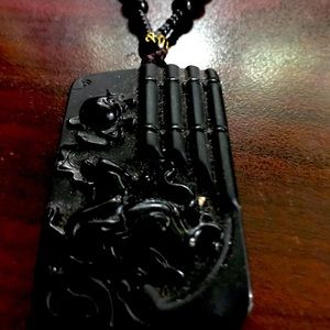 Obsidian necklace